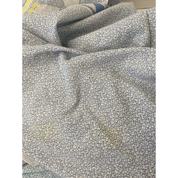 Ducks bow blue tablecloth + 8 napkins cotton blend gingham floral 69" round - Picture 8 of 8